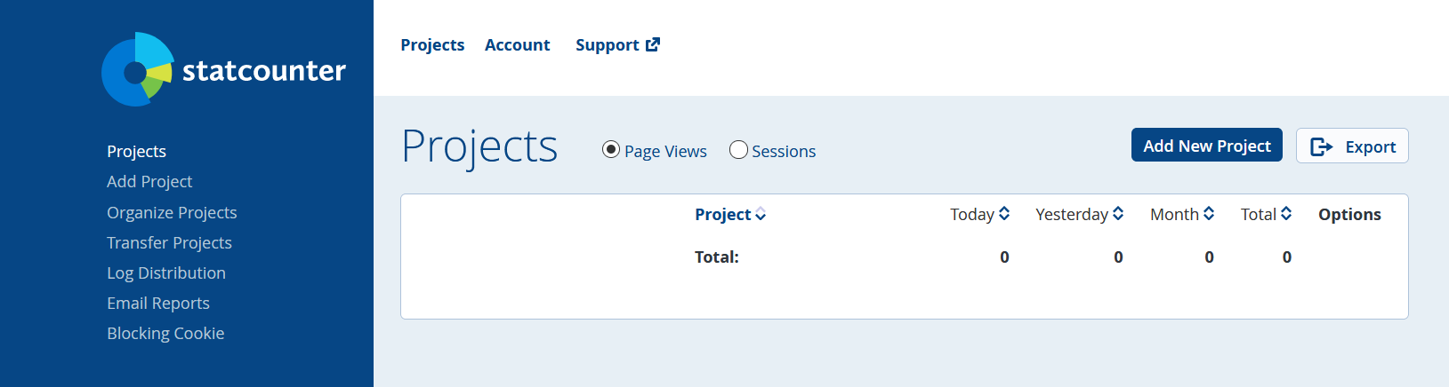 Projects - Statcounter